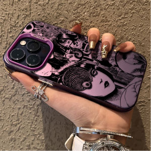 Bandai | Ốp Điện Thoại iPhone Họa Tiết Manga Kinh Dị Junji Ito - Vỏ PC Nhẹ Chống Xước Dành Cho iPhone 12/13/14/15/16 Pro Max SE 2020