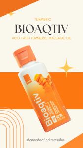 Bioaqtiv Turmeric Massage Oil 60ml-Soothing Massage Oil for Body Pain Muscle Relief & Healthy Skin