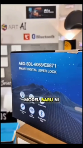 AEGLOC Multi Function Security Grey Door Lock E6871 Smart Digital Door Lock 2 Years Warranty