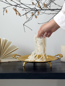 Vintage Echigo Style Golden Double Ear Tray