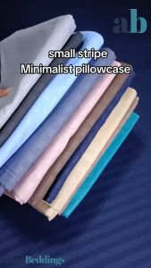 PABLO BEDDINGS | HOTEL QUALITY  FLATSHEET SATIN GRAY STRIPE CANADIAN COTTON  ALL SIZES AVAILABLE