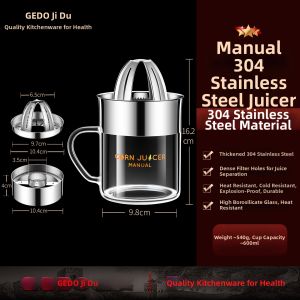 GEDO | Manual Fruit Juicer for Home Use