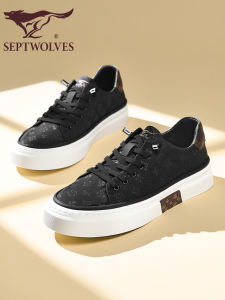Septwolves Mens Casual Canvas Shoes Ice Silk Black Low Top Breathable Comfortable Summer Fashion Youth Sports Sneakers