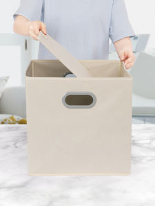 พับสแควร์กล่องเก็บเสื้อผ้าหอพักตารางตู้หนังสือลิ้นชักสไตล์ตะกร้าเก็บของเล่นสไตล์ญี่ปุ่นorganizer Binสําหรับhome