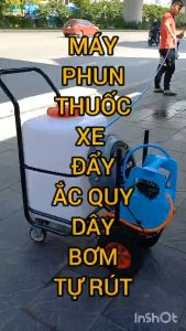 Máy phun thuốc sâu di động chạy ắc quy bình 60 lít