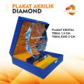 Sehari Jadi Plakat Diamond Akrilik Bevel. 