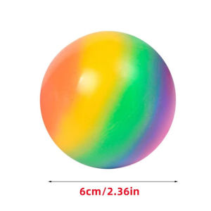 Bóng Hồng Gradient Rainbow Pinch - Đồ Chơi Bóp Giảm Căng Thẳng Bóng Tập Ngón Tay Nhảy Chậm Phục Hồi Cho Trẻ Em