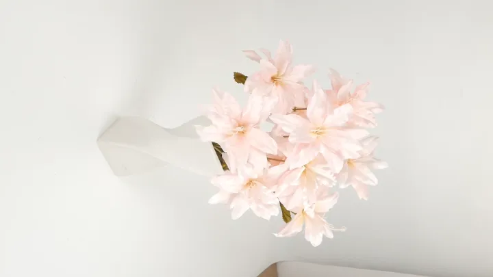 Lily Tangkai Panjang Cabang 3 Bunga Lily Tiger Lili London Heart Palsu Artficial Star Magnolia Kamboja Tanaman Dekorasi Hias Pelamaninan Hiasan Bucket Pojok Ruangan Rumah Cafe Hotel Import Premium Murah Artifisial