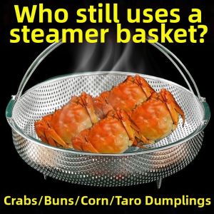 Handle Food-grade Stainless Steel Steamer Basket