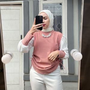 Atasan Korean Style  Blouse Tali serut samping / Blouse Lengan Panjang /Baju Wanita Korean Style Lengan Balon