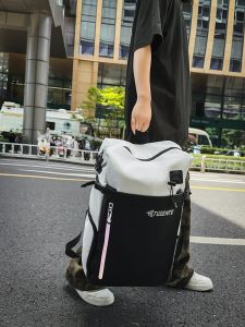 Badminton Bag Mens Large Capacity Colorblocking Backpack Trendy Multi-Functional Sports Waterproof Student Schoolbag Computer Backpack Female