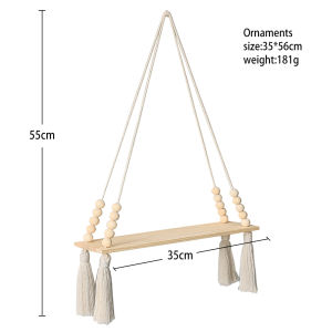 Wooden Storage Rack Wall Hanging Shelves Plant Floating Wall Shelf Rustic Wood Shelves Bedroom Living Room Home Decorations Gift