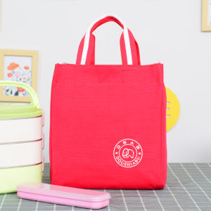 Hộp Cơm Giữ Nhiệt Đi Làm Túi Xách Tay Túi Giữ Lạnh Giữ Ấm Tấm Nhôm Dày Túi Cơm Hộp Tiện Mang Theo Túi Cơm Quai Xách Vải Bố