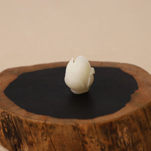 Ngọc Trắng Tự Nhiên Bồ Đề Gốc Khắc Hạt Sen Handmade DIY Phụ Kiện Trang Sức Móc Khóa Điện Thoại Di Động Mặt Dây Chuyền