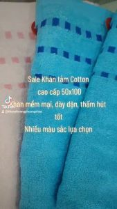 Khăn tắm Cotton 35x75 50x100 kẻ 3 dí xinh xắn sợi Cotton mềm mại thấm hút tốt nhiều màu sắc dễ dàng lựa chọn.