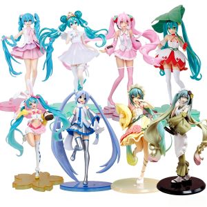 Bandai | New Anime Hatsune Miku ActiHatsune Miku Anime Figure Hatsune Miku Desktop Decorations Cute Girl Hatsune Action Figure Model Stat