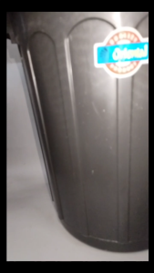 45 Liters Black Trash Bin/Waste Container/Rotating Flat Trash Can/Basurahan/Garbage Bin/Waste Disposal/Recycle Bin