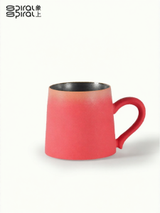 Spiral | Gorgeous Matte Red Ceramic Mug