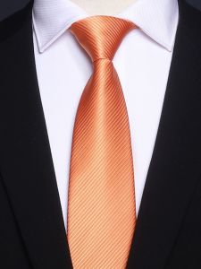 LIESHANG | Easy Wear Formal Mens Tie Orange