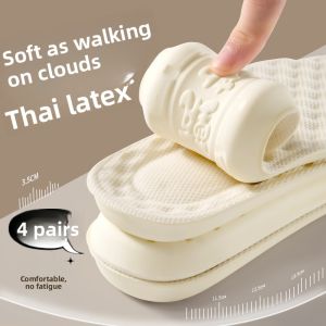 ZHIHAOEN | Comfortable Thick Womens Latex Insoles Anti-Odor Sweat-Absorbing