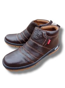 SEPATU PRIA KULIT resleting samping terbaru kekinian