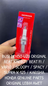 Busi Denso U20 Beat Karbu/ Beat Fi / Vario / Scoopy / Spacy / Supra X 125 / Karisma Original KD62