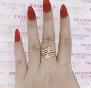 CINCIN EMAS MODEL S PERMATA XUPING AKSESORIS WANITA DEWASA