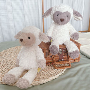 Soft Fluffy แกะของเล่นตุ๊กตาสัตว์ & ตุ๊กตา Plush 35 ซม.Cuddly Lamb สําหรับเด็กของขวัญเด็ก Appease ของเล่นหมอนนอน