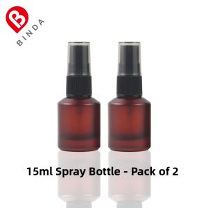 Light-Proof Glass Spray Bottle Emulsion Press Bottle Essential Oil Dropper Bottle Oil Pump Bottle Skin Care Product Mini Bottles