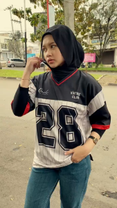 JERSEY KAOS OVERSIZE RAVL BKCRM28 - JERSEY OVERSIZE KOREA - JERSEY KAOS OVERSIZE NUMBER SERIES - JERSEY KAOS RETRO VINTAGE PREMIUM