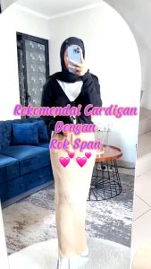 Haseena Cardigan Crop Tali Arumi Korean Style | Kardigan Outer Crop Knit RIB Fashion Wanita Korea | Kardi Kriwil | Cardi Rempel Korean