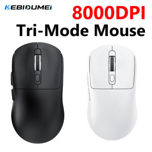 Kebidumei | KEBIDUMEI Bluetooth Wireless Mouse 8000 DPI Gaming Mouse Superlight Mute Tri-Mode Mouse 1K Return Rate Rechargeable Office Mice