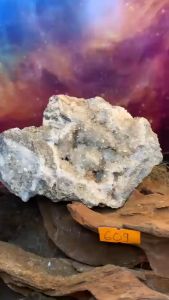 hoa đá thạch anh trứng Quartz tán sắc lấp lánh tự nhiên năng lượng Vũ Trụ 609