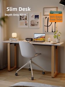 NANGUAHEZI | Double Capacity Solid Wood Desk for Study and Office