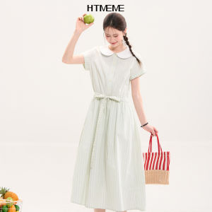 HTMEME | Sweet Youthful Girly Collar Slim Fit Summer Dress