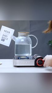 [Heartdeco]  Large Capacity heat resistant Transparent  Glass Teapot /大容量耐热透明玻璃茶壶/Teko kaca lutsinar tahan haba kapasiti besar