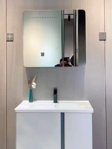 [OKLIFE. ]SUS 304 Stainless Steel Honeycomb Bathroom Cabinet Rounded Corner Waterproof Moisture-Proof Wash Basin （60-80cm ）