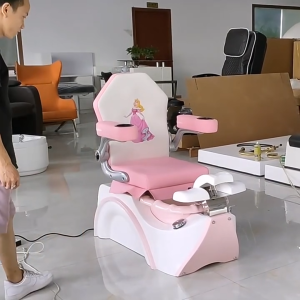 โซฟาสปาเท้า เก้าอี้สปาเท้า สปาเท้า ดีไซน์เจ้าหญิงสุดน่ารัก โซฟาสปาเท้าเด็ก ดีไซน์น่ารัก เจ้าหญิงสีชมพู สปาเท้า เก้าอี้สปาเท้า พร้อมอ่าง ปรับขาได้ Foot spa sofa