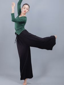 Classical Dance Practice Pants Loose And Draped High Waist Modal Wide Leg Yoga Pants Modern Dance Trousers for Women