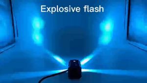 Mdl Mini Driving Light Blue Eye 4 Modes Mini Driving Light Waterproof Bike Car Motorcycle Universal Spot Light