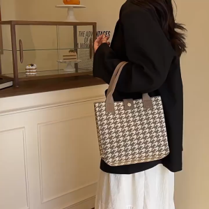 LOOYOYU Tas Tangan Wanita Korean Style Knot Bag Rajut Knitted Hand Tote Bag