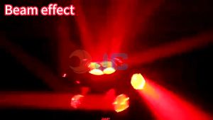 Homemory 150w Beam Light Moving Head with Laser 2 in 1 RGB 6 Arm  Disco Lights Controlled by DMX or Sound