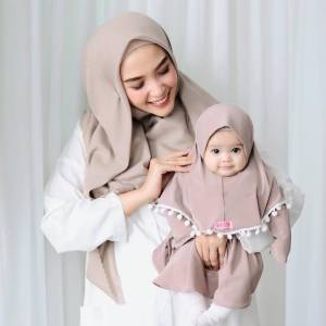 Gamis Bayi Perempuan Pompom 0-18 Bulan