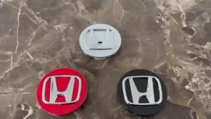 Logo chụp mâm ốp lazang bánh xe ô tô xe hơi Honda đường kính 69mm - Chất liệu nhựa ABS cao cấp