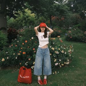 ZIRUIBABA | Summer Thin Girls Jeans 7/8 Length