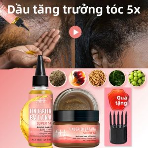 Dầu Mọc Tóc Batana Super 5x Với Bơ Chebe Hương Thảo Cây Cỏ Cà Ri Quả Amla Tinh Chất Và Mặt Nạ Kích Thích Mọc Tóc Giải Pháp Cho Tóc Mỏng Và Rụng Tóc
