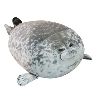 Hot 20-60cm Giant Seal Lifelike Grey Sea Lion Aquatic Animal Soft Stuffed Doll HOT INS Plushie Gift