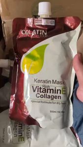 Kem Hấp Ủ Xả Tóc Keratin Mask Vitamin E Collagen Siêu Mềm Mượt Nuôi Dưỡng Da Đầu 500ML