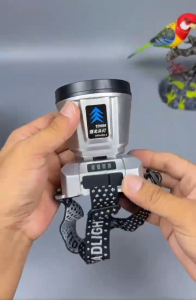 LED Headlight ไฟฉายฉุกเฉิน กันน้ำ กันฝน ปรับได้3ระดับ แบตเตอรี่ลิเธียม18650 ใช้งานได้ยาวนาน ส่องไกล5000m.