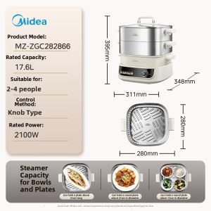 Midea | Multi-function Steam Cooker Stainless Steel